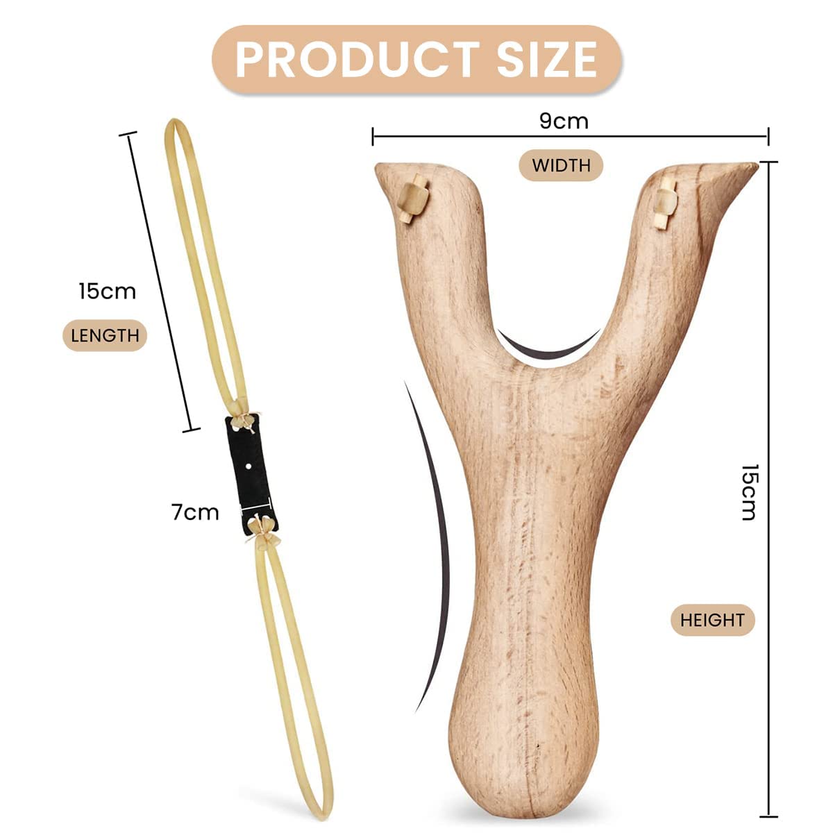 Proberos Slingshot Toy for Kids, Wooden Outdoor Catapult for Outdoor Games and Activities, Learning Sling Shot Proberos Slingshot Toy for Kids, Wooden Outdoor Catapult for Outdoor Games and Activities, Learning Sling Shot